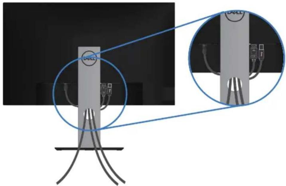 DELL Professional P2720D - Kabel organisieren - 1