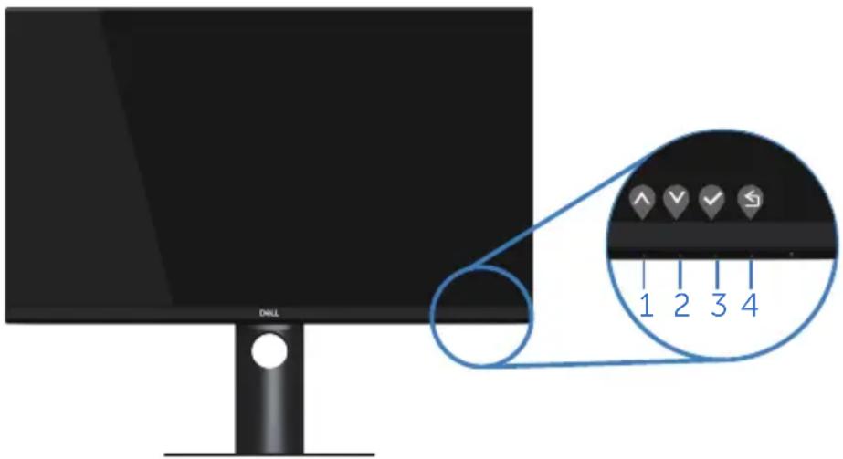 DELL Professional P2720D - OSD-Bedienelemente - 1
