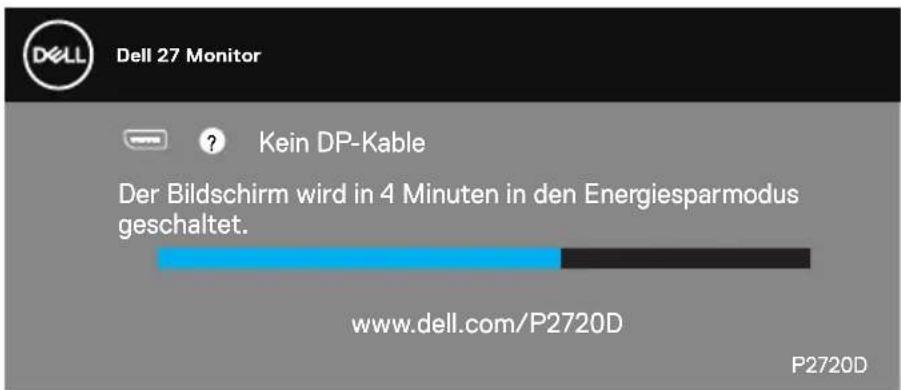 DELL Professional P2720D - OSD-Warnmeldungen - 7