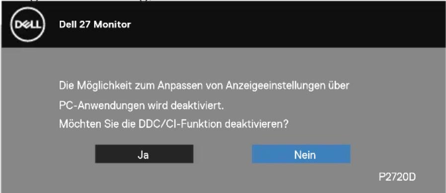 DELL Professional P2720D - OSD-Warnmeldungen - 2
