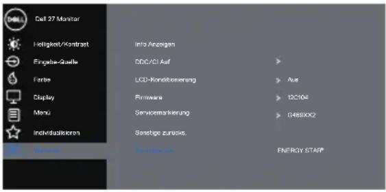 DELL Professional P2720D - Individualisieren Wählen Sie diese Option zur Anpassung der Personalisierungseinstellungen. - 10
