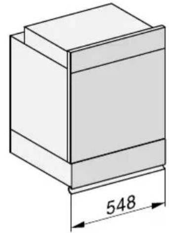 MIELE H 2860-55 BP - Einbau in einen Hoch- oder Unterschrank H xxxx-55 - 3