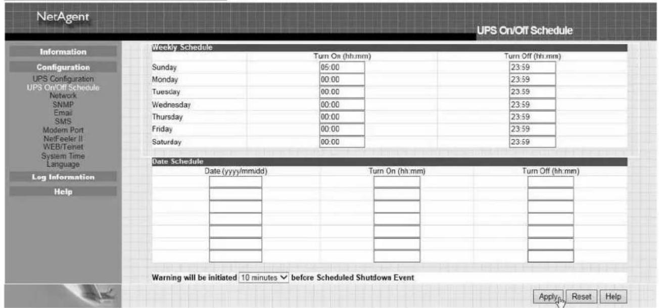 Techly IUPS-NET504 - - Weekly Schedule - 2