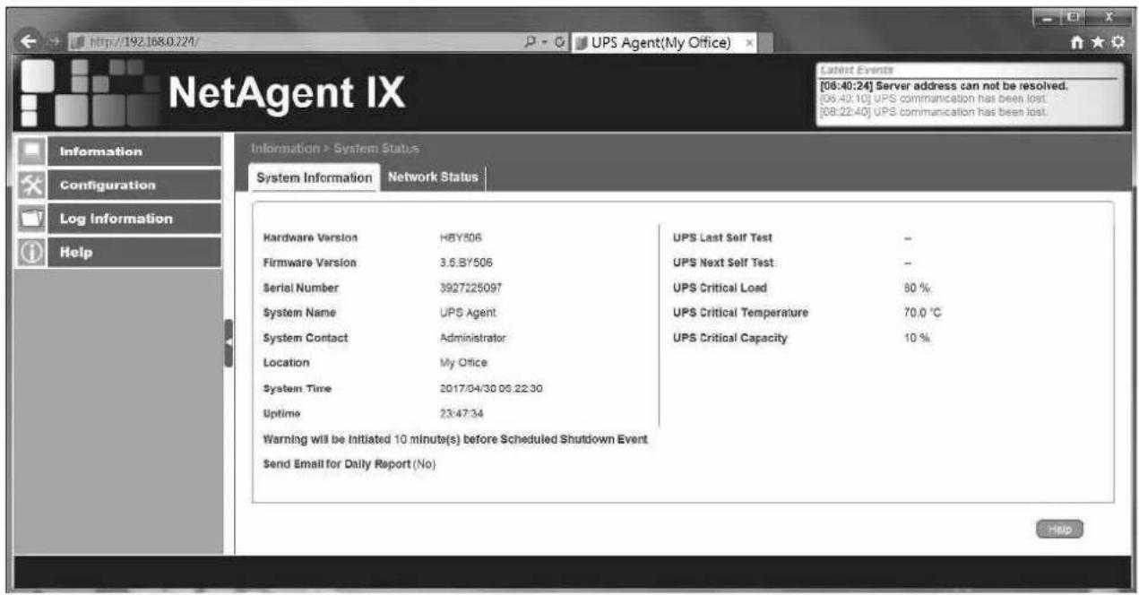 Techly IUPS-NET504 - Web Interface - 1