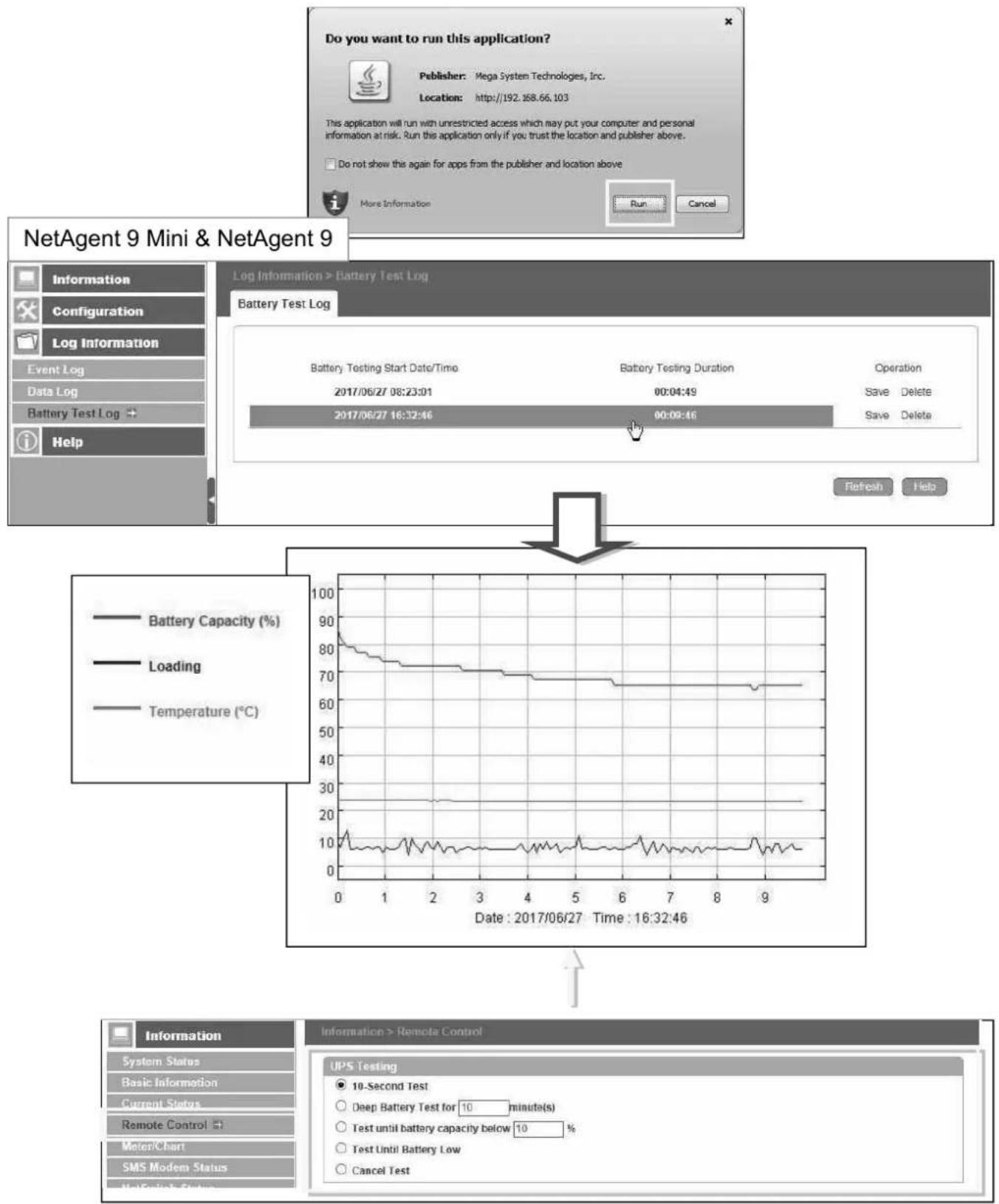 Techly IUPS-NET504 - ■ Log Information > Battery Test Log - 1