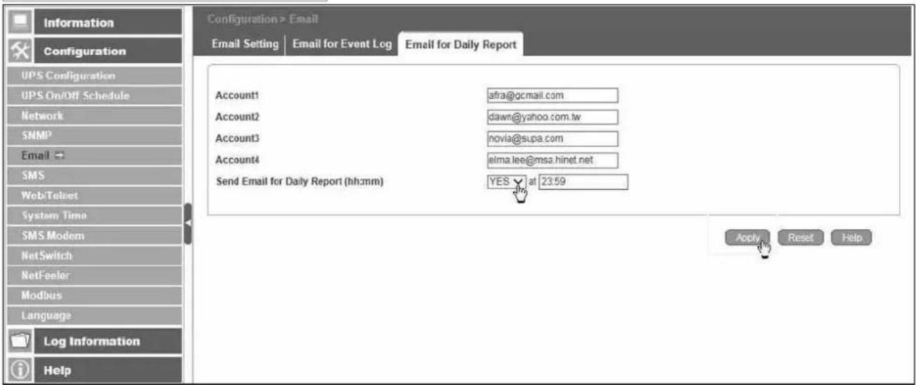 Techly IUPS-NET504 - Configuration > Email - 5
