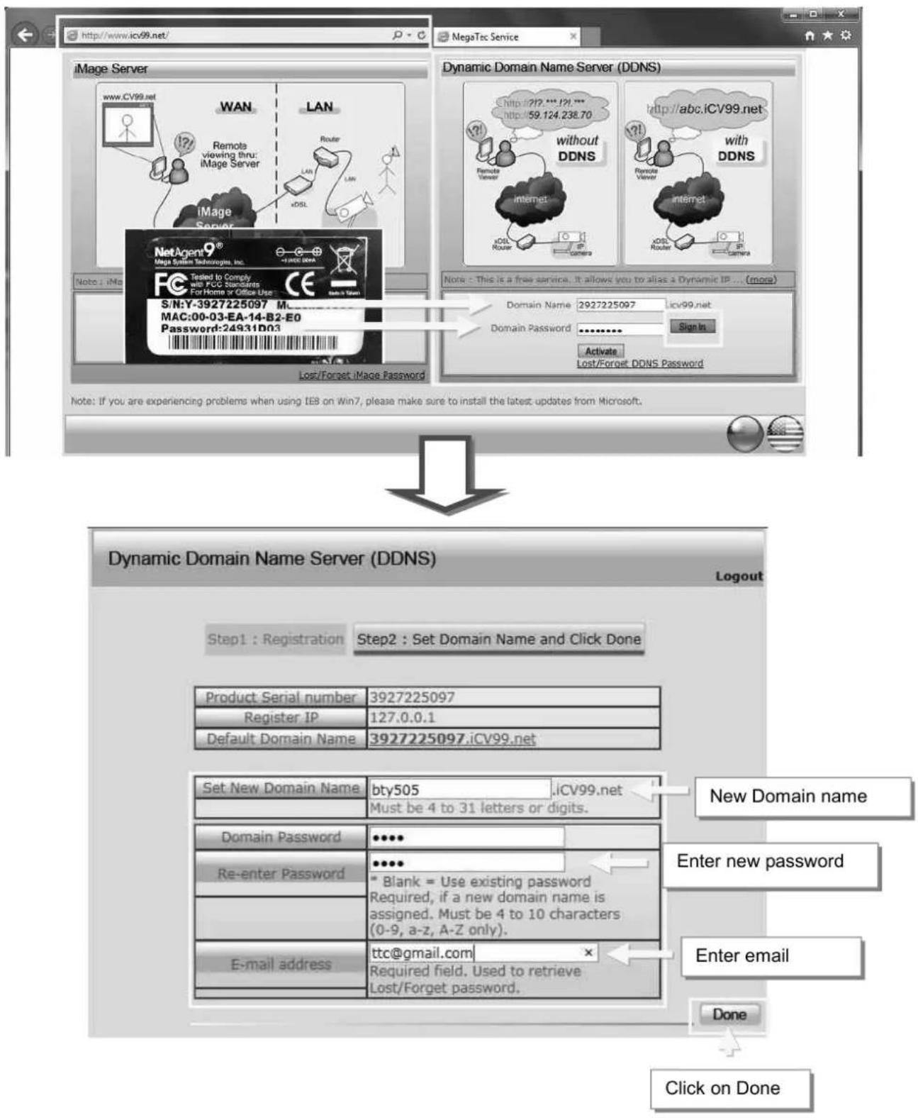 Techly IUPS-NET504 - To change domain name or password, please go to www.icv99.net - 1