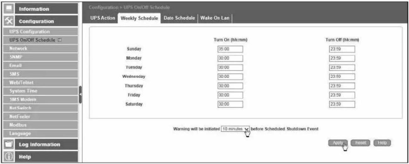Techly IUPS-NET504 - - Weekly Schedule - 1