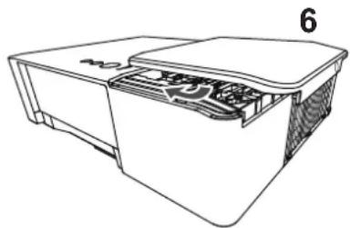 MAXELL MC-EX5001 - Replacing the lamp - 4