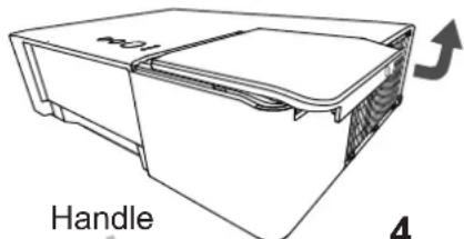 MAXELL MC-EX5001 - Replacing the lamp - 2
