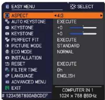 MAXELL MC-EX5001 - EASY MENU - 1