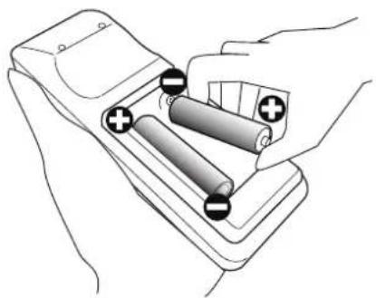 MAXELL MC-EX5001 - Installing the batteries - 1