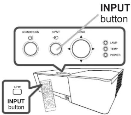 MAXELL MC-EX5001 - Selecting an input signal - 1