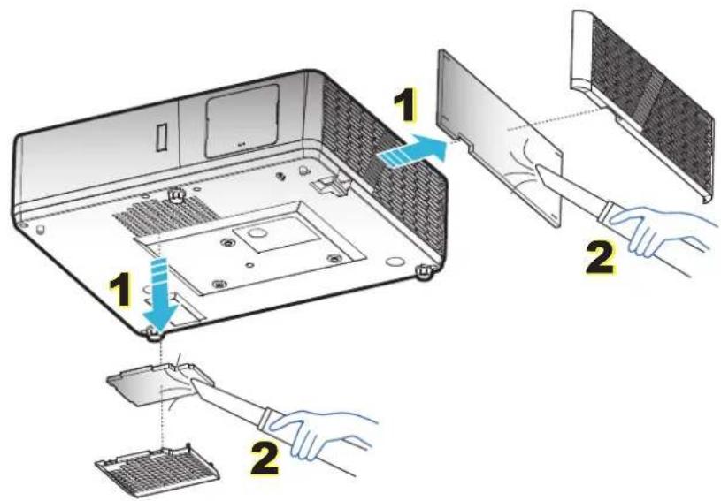 OPTOMA ZH506Te - Staubfilter reinigen - 1