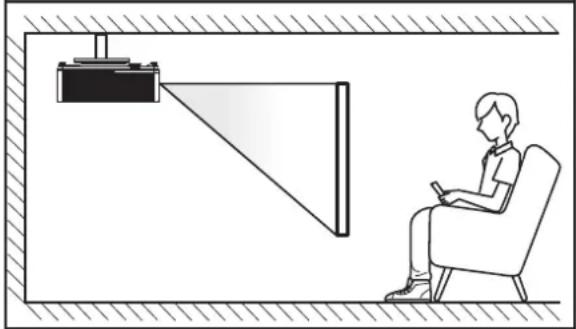 OPTOMA ZH506Te - Projektor installieren - 4