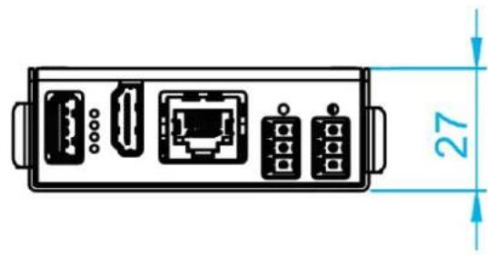 ADS-TEC MMT8017 - External device dimensions – HDBaseT™ Extender Kit receiver - 2