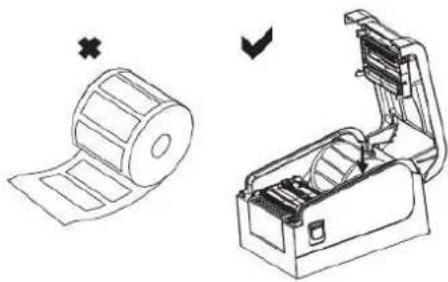 Qoltec 50242 - Paper roll installation - 2