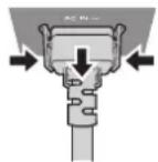 PANASONIC PT-MZ570LE - How to remove the power cord - 1