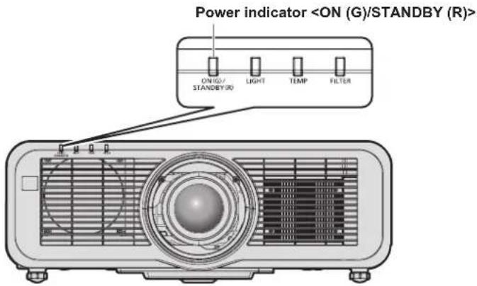 PANASONIC PT-MZ570LE - Power indicator - 1