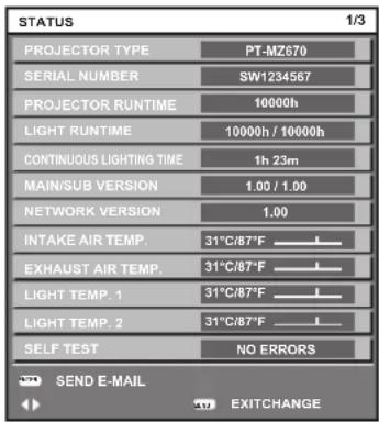 PANASONIC PT-MZ570LE - 1) Press the  button. - 1