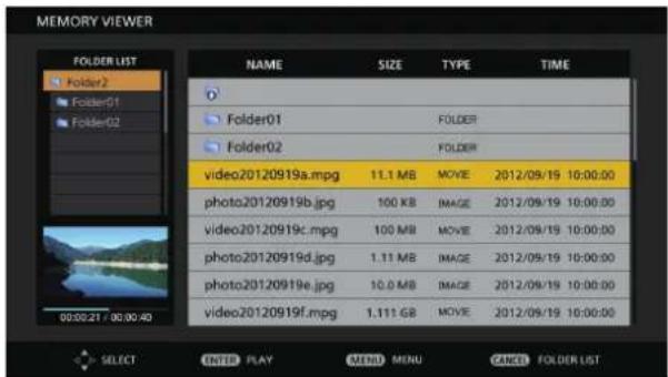 PANASONIC PT-MZ570LE - Displaying the Memory Viewer screen - 2
