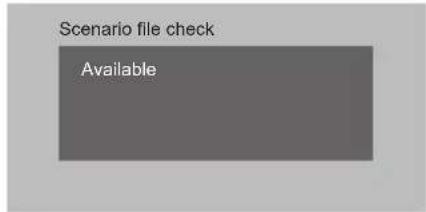 Scenario file check Available