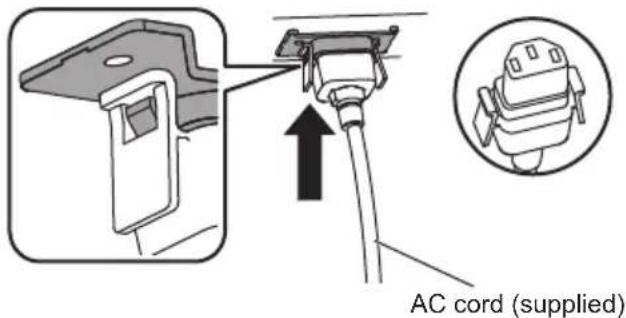 AC cord (supplied)