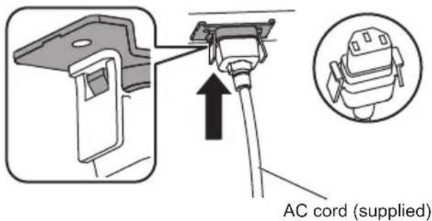 AC cord (supplied)