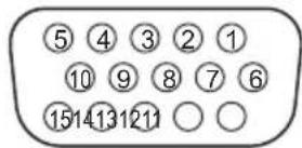 PANASONIC TH-43SF2E - Pin assignments and signal names for PC Input Terminal (Mini D-sub 15P) - 1