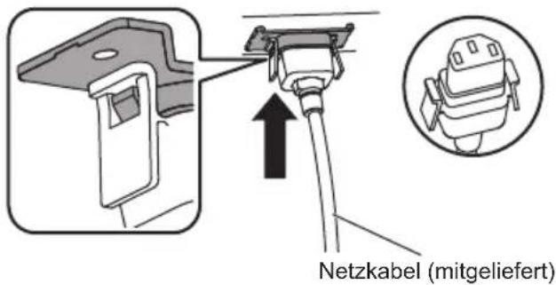 PANASONIC TH-55LF80-SST - Netzkabelanschluss und Befestigung - 2