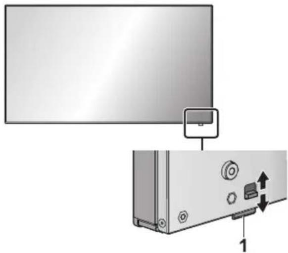 PANASONIC TH-55LF80-SST - Anordnung der Bedienelemente - 1