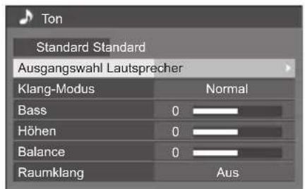PANASONIC TH-55LF80-SST - Um das Menü [Ton] anzuzeigen, auf  drücken. - 1