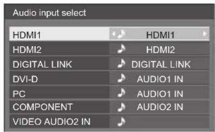 PANASONIC TH-55LF80-SST - Legen Sie den Audio-Eingang fest mit ◀▶. - 1