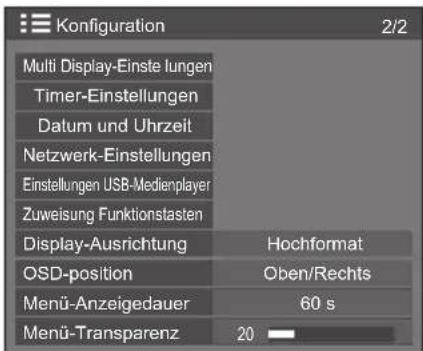 PANASONIC TH-55LF80-SST - Um das Menü [Konfiguration] anzuzeigen, auf  drücken. - 2