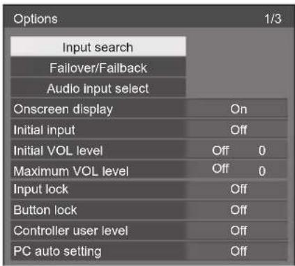PANASONIC TH-55LF80-SST - [Options] mit ▲ auswählen und  drücken. - 1