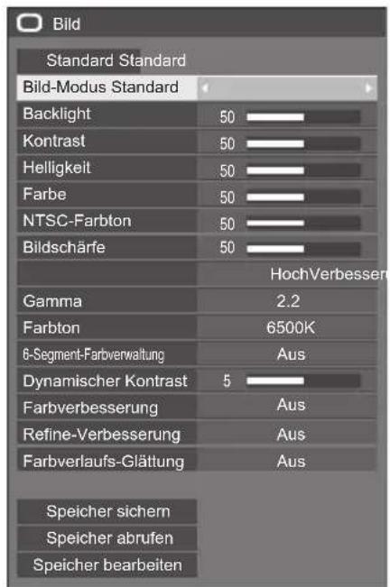 PANASONIC TH-55LF80-SST - Bildanpassungen - 1