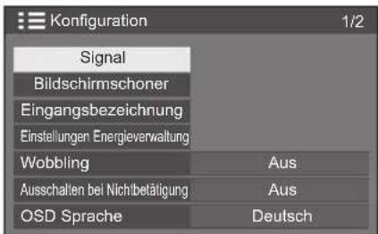 PANASONIC TH-55LF80-SST - Um das Menü [Konfiguration] anzuzeigen, auf  drücken. - 1