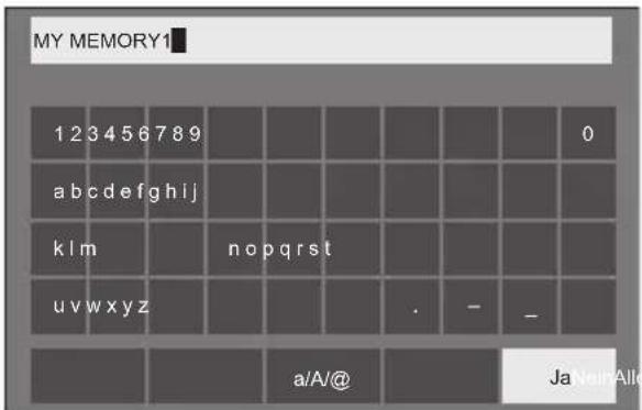 MY MEMORY1 1 2 3 4 5 6 7 8 9 0 abcdefghijklmnopqrstuvwxyz nopqrst . - - - a/A/@ Ja tein Alk