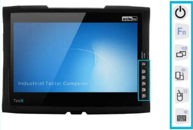 ADS-TEC ITC8113 - Front panel operation keys - 1