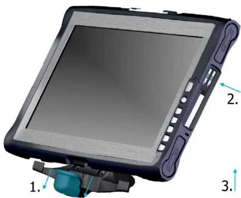 ADS-TEC ITC8113 - REMOVING THE DEVICE FROM THE DOCKING STATION - 1