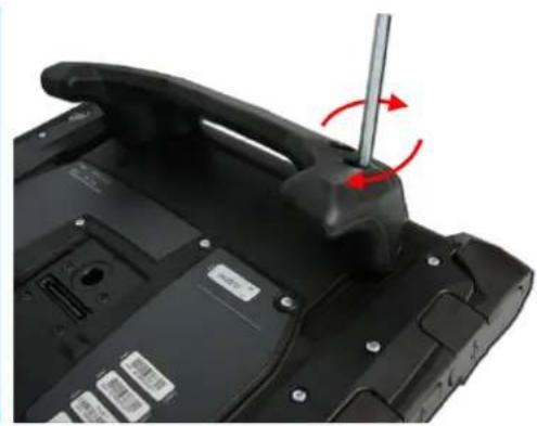 ADS-TEC ITC8113 - MOUNTING THE HAND STRAP ON THE DEVICE - 2