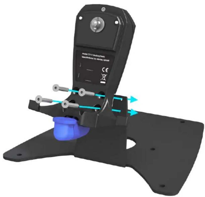 ADS-TEC ITC8113 - Fastening the docking station to the stand / wall bracket - 1
