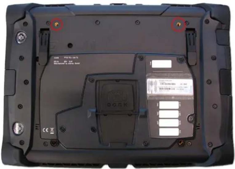ADS-TEC ITC8113 - MOUNTING THE HAND STRAP ON THE DEVICE - 1
