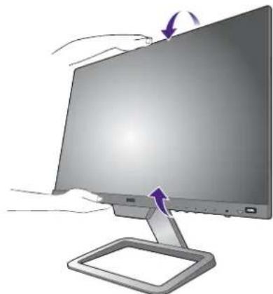 BENQ EW2480 - Anbringen des Monitorsockels. - 10
