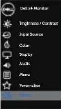 DELL S Series S2419HN - Preset Modes When you select preset modes, you can choose Standard, ComfortView, Movie, Game, Warm, Cool or Custom Color from the list. - 9