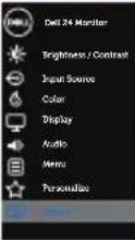 DELL S Series S2419HN - Preset Modes When you select preset modes, you can choose Standard, ComfortView, Movie, Game, Warm, Cool or Custom Color from the list. - 7