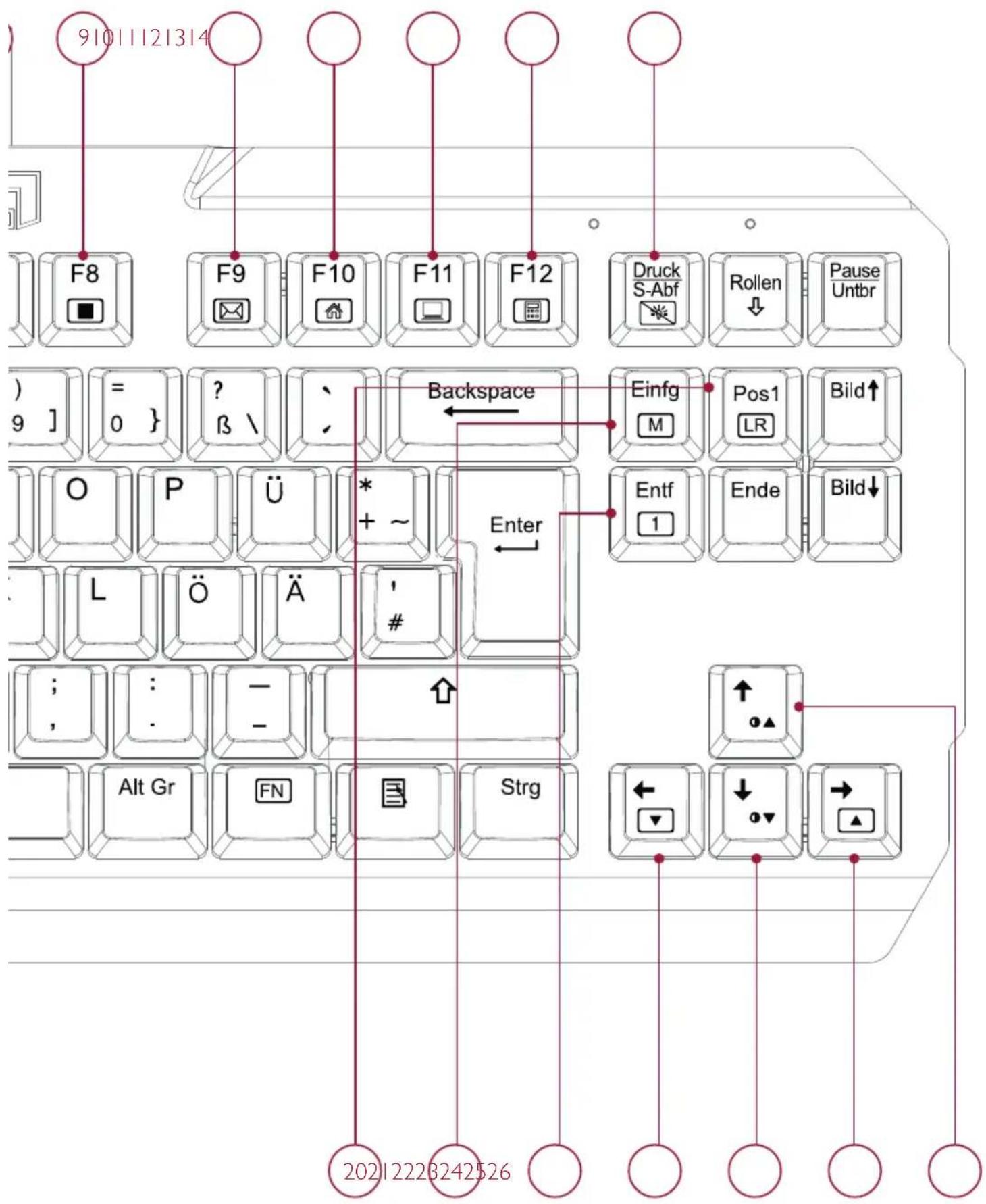 Lioncast LK200 - TASTATURBESCHREIBUNG - 2