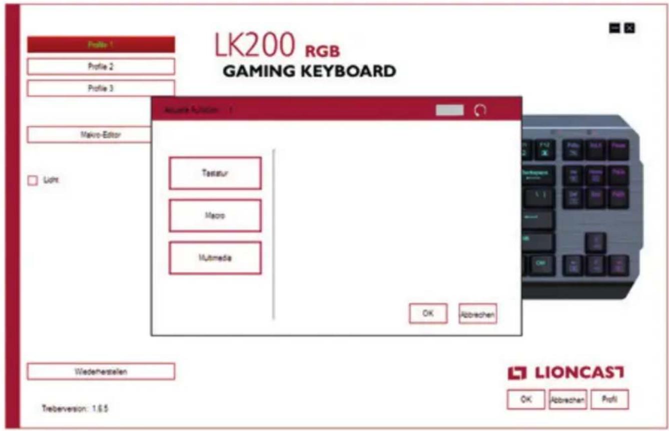 Lioncast LK200 - TASTENZUWEISUNG - 1