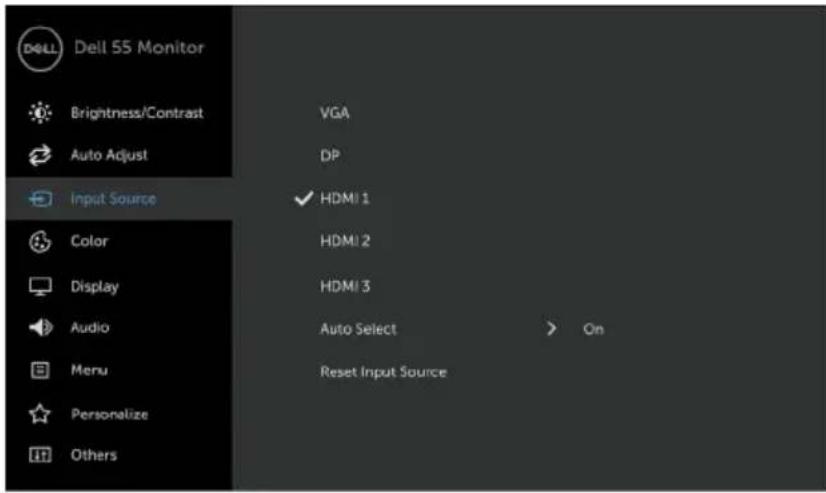 DELL C5518QT - Input Source - 1