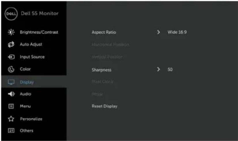 DELL C5518QT - Submenus - 2